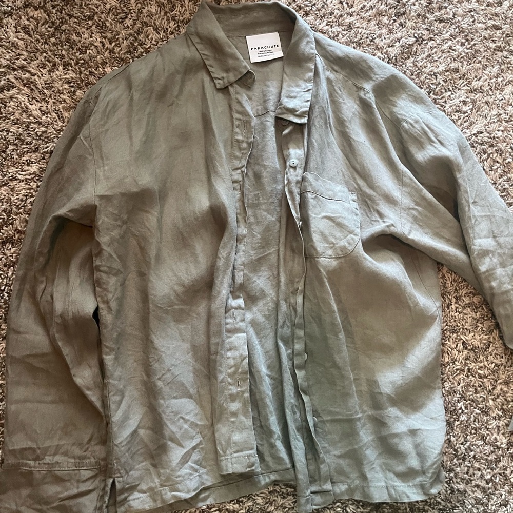 Parachute Green Lightweight Shirt Jacket